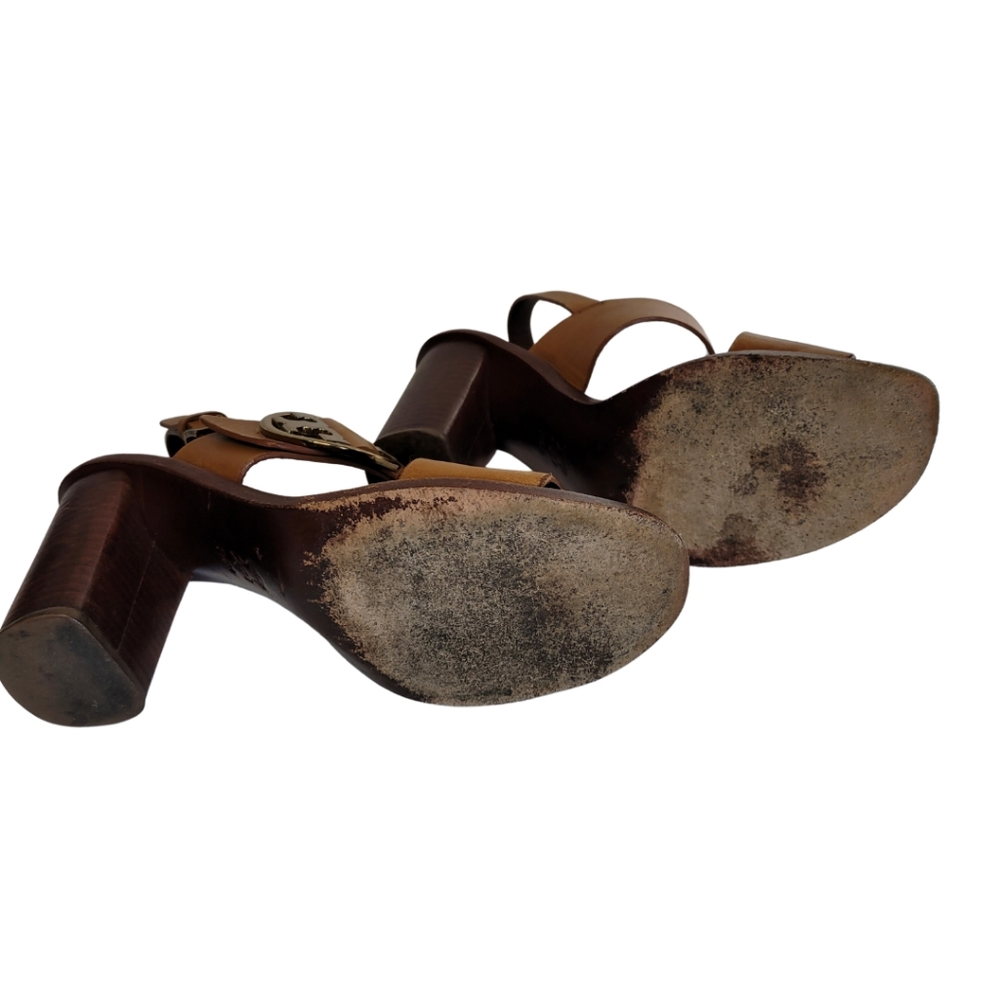 Tory Burch Thames Brown Sandals Sz 7 1/2 - Picture 3 of 3